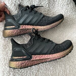 Adidas Ultraboost Black and Pink Gradient Sneakers